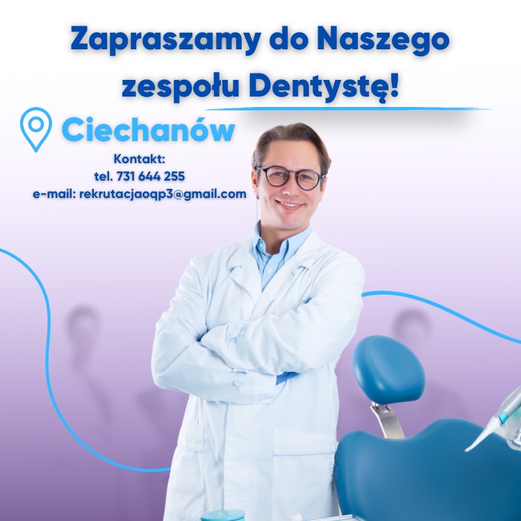 Grafika Dentysta Centrum Stomatologii w Eskulapie Ciechanów